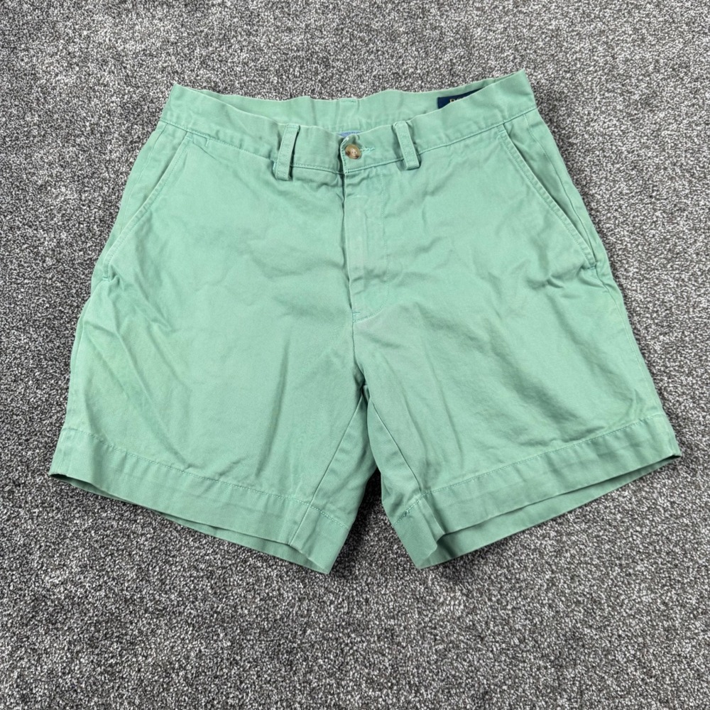 Polo Ralph Lauren Shorts Mens 29 Green Classic Fit 6 Inseam Cotton Twill Chino